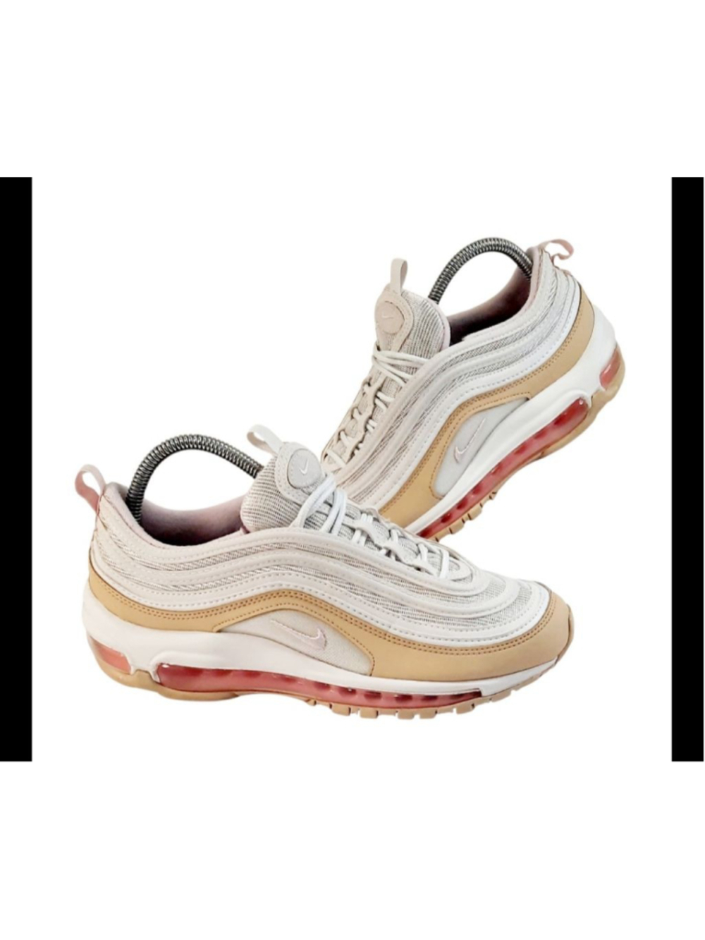 NIKE AIR MAX 97 (GS) WHITE/PINK FORM (921522 113) Size 6.5Y/ Womens Size 8
